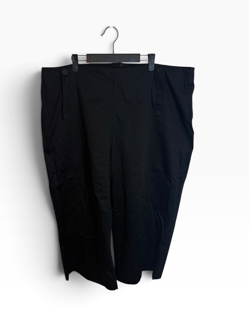 NWT Saint + Sofia Chelsea Black Culotte Pants